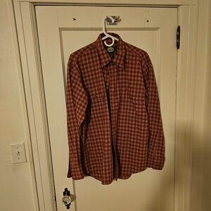 Cabela's men's medium regular rust orange and tan